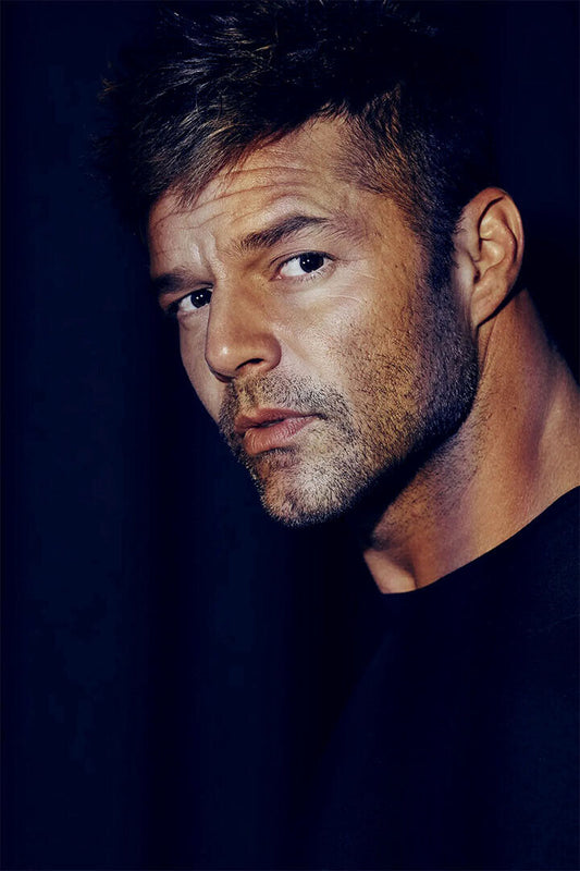 Ricky Martin Black Background Songwriter Artist Poster Wall Art Print Home Wall Decor - xonomax