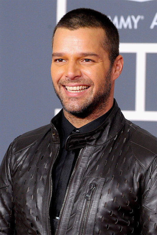 Ricky Martin Leather Jacket Photo Songwriter Poster Wall Art Print Home Wall Decor - xonomax