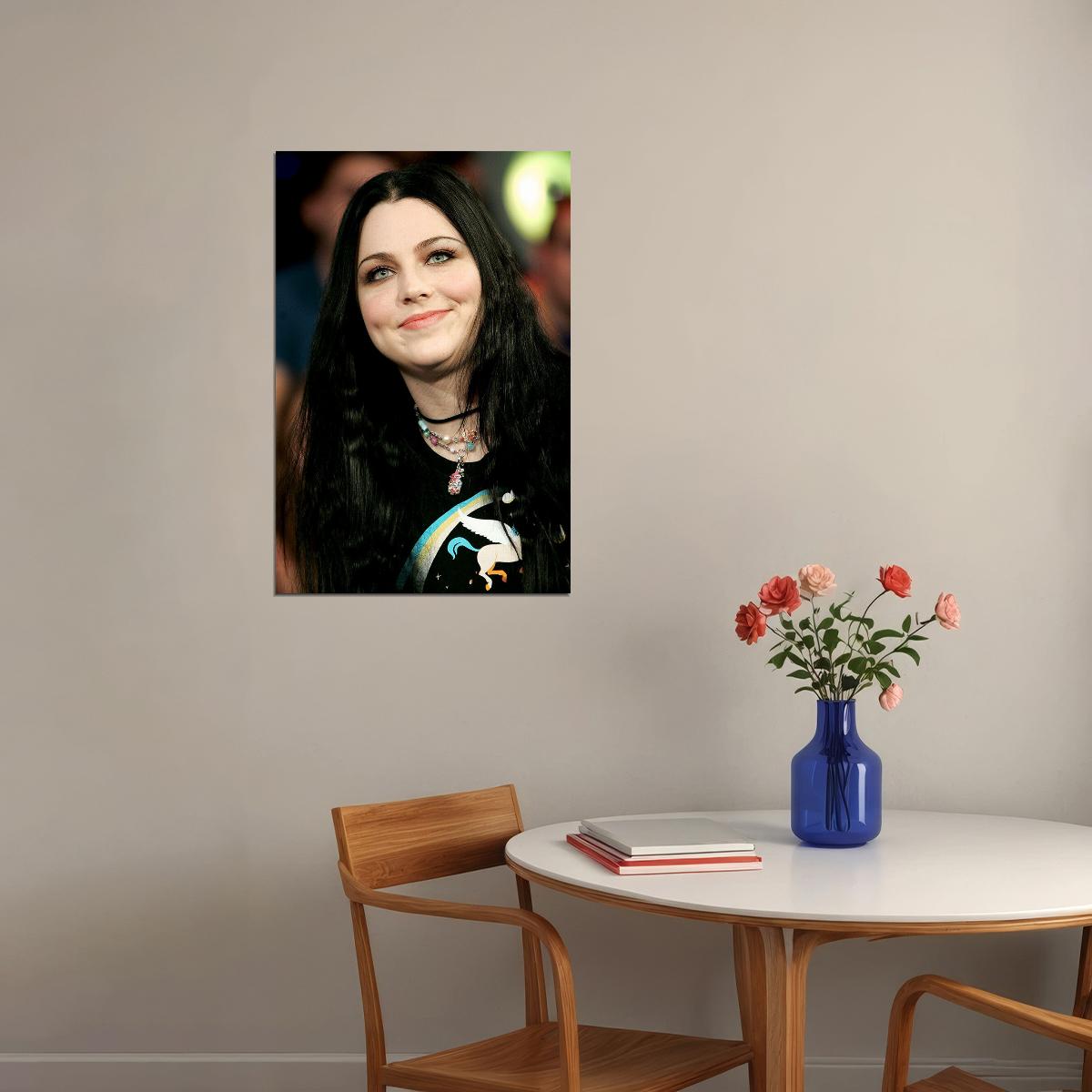 Amy Leee Evanescence Musician Singer Artist Poster Wall Art Print Home Wall Decor - xonomax