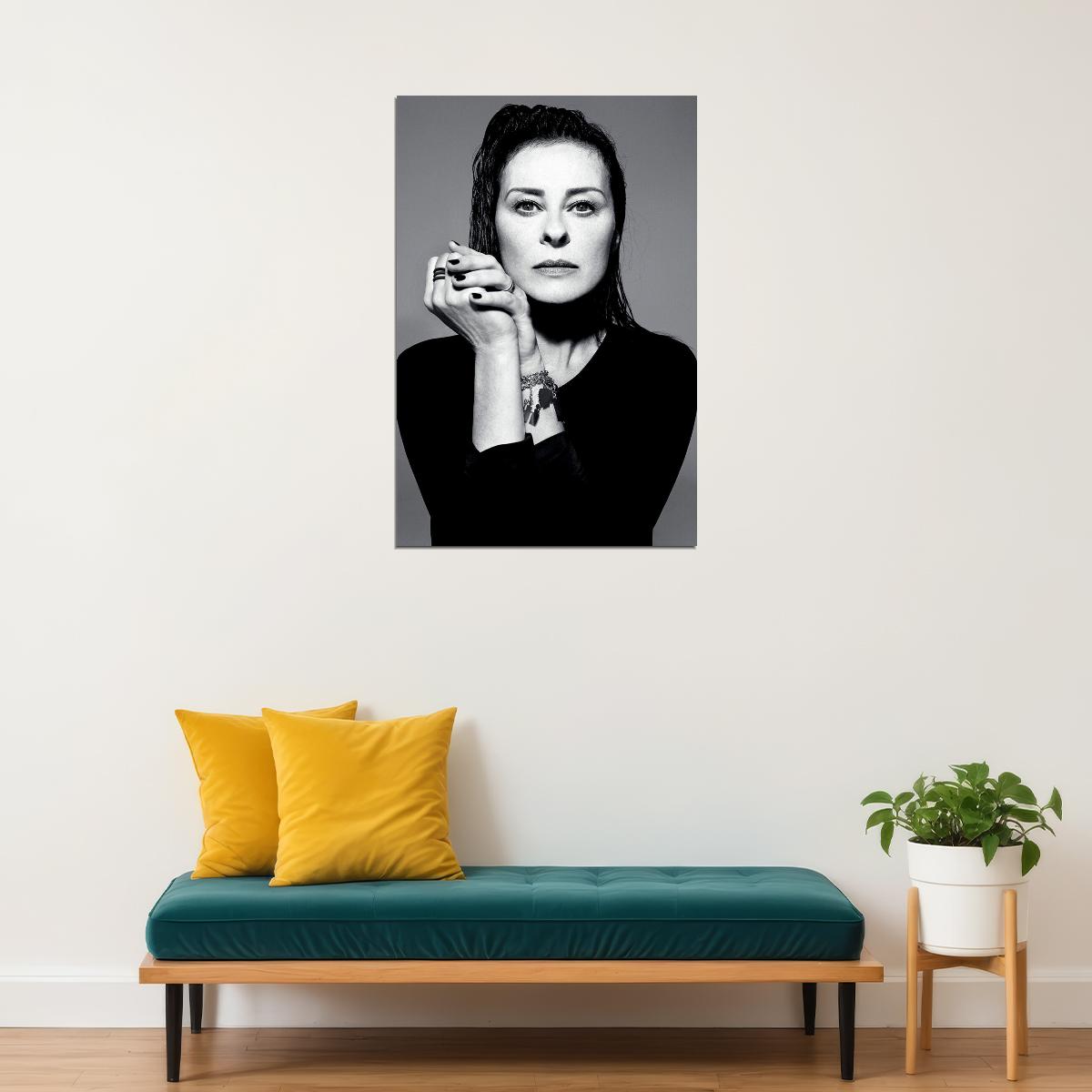 Lisa Stansield Posed Black White Singer Poster Wall Art Print Home Wall Decor - xonomax