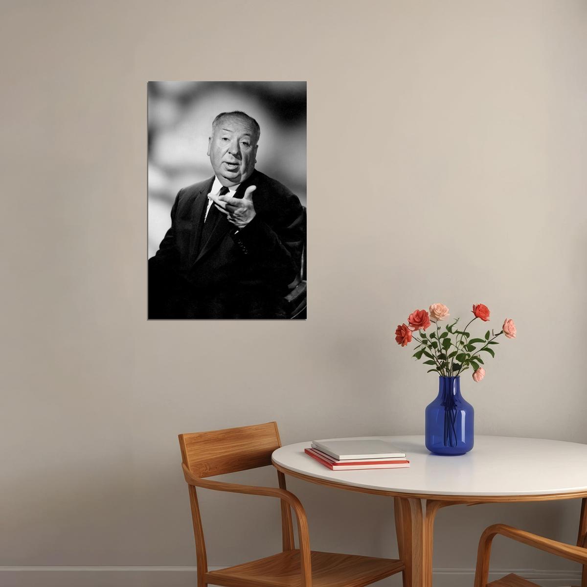 Alfred Hitchcock Film Director Engineer Poster Wall Art Print Home Wall Decor - xonomax