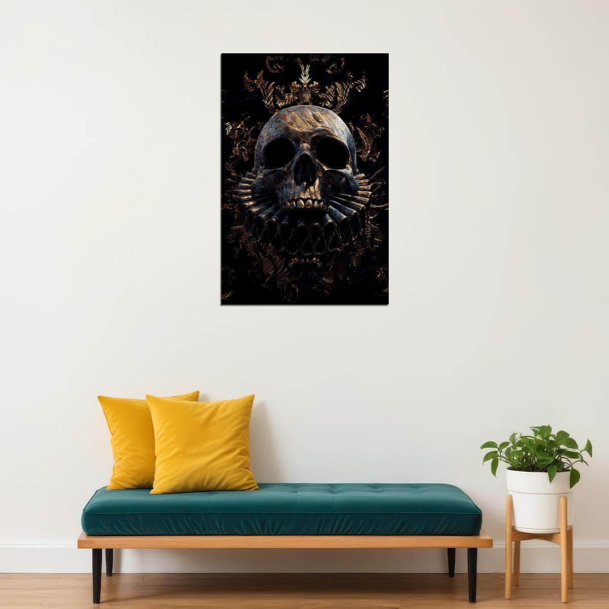 Skulls Head Smooth Horror Fantasy Poster Wall Art Print Home Wall Decor - xonomax