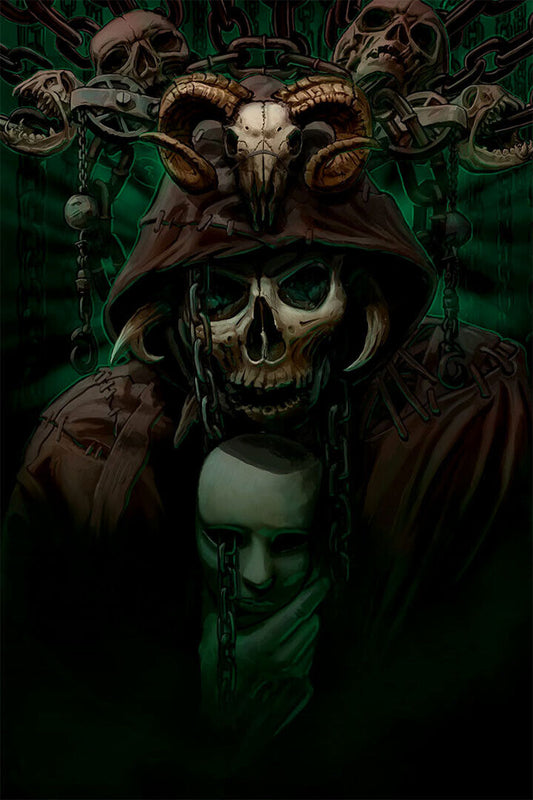 Skulls Head Smooth Fantasy Horror Poster Wall Art Print Home Wall Decor - xonomax