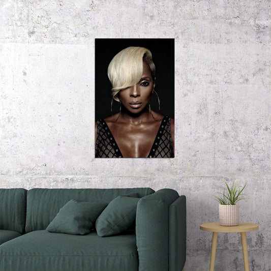 Mary J. Blige Music Songwriter Musician Rapper Poster Wall Art Print Home Wall Decor - xonomax