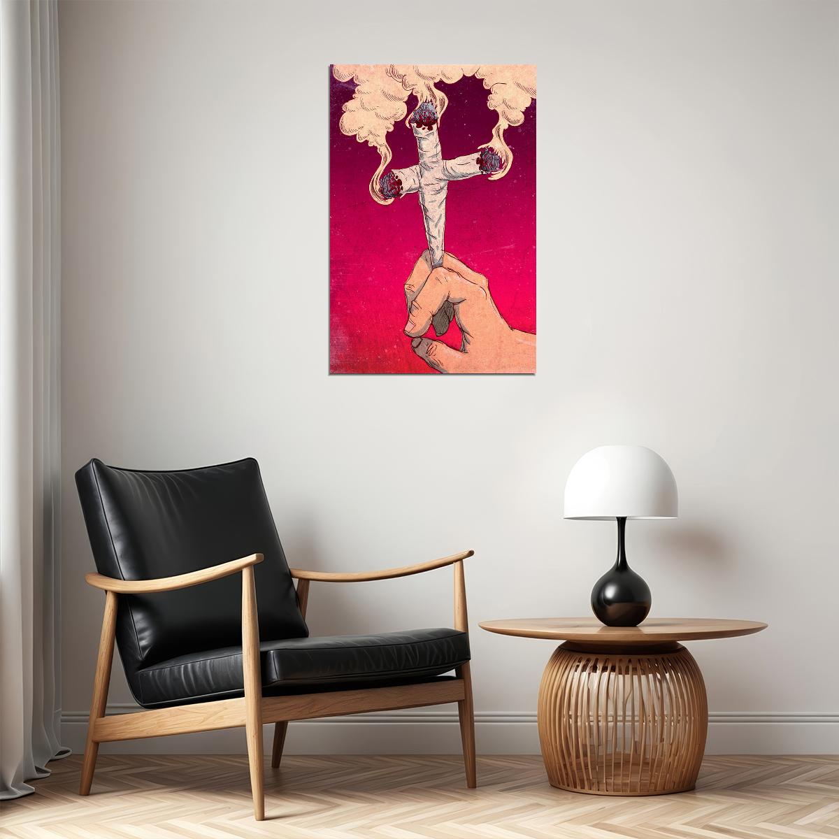 Stoned Again Marijuana Theme Poster Wall Art Print Home Wall Decor - xonomax