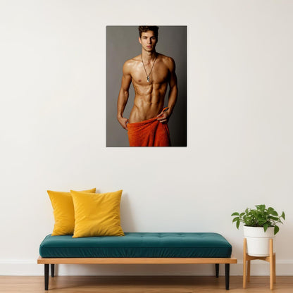 Student Body Dorm Sexy Male Model Poster Wall Art Print Home Wall Decor - xonomax