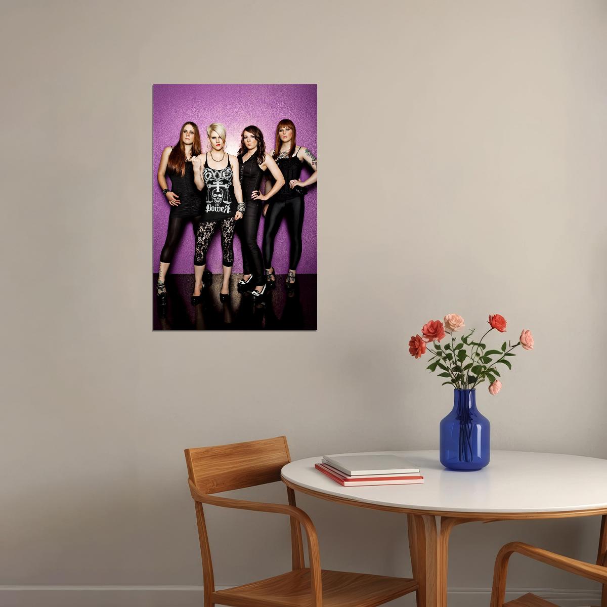 Kittie Female Metal Band Musicians Poster Wall Art Print Home Wall Decor - xonomax