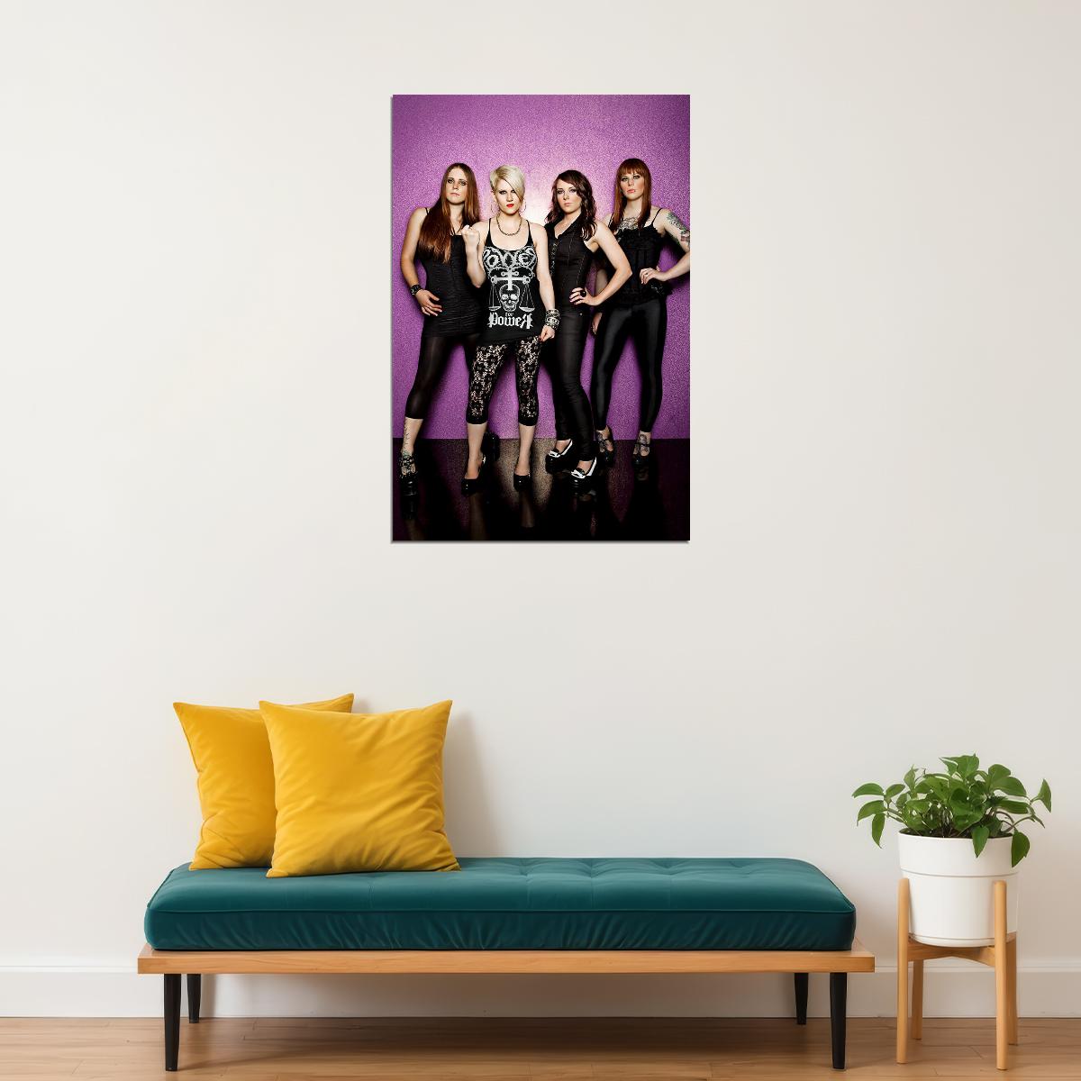 Kittie Female Metal Band Musicians Poster Wall Art Print Home Wall Decor - xonomax