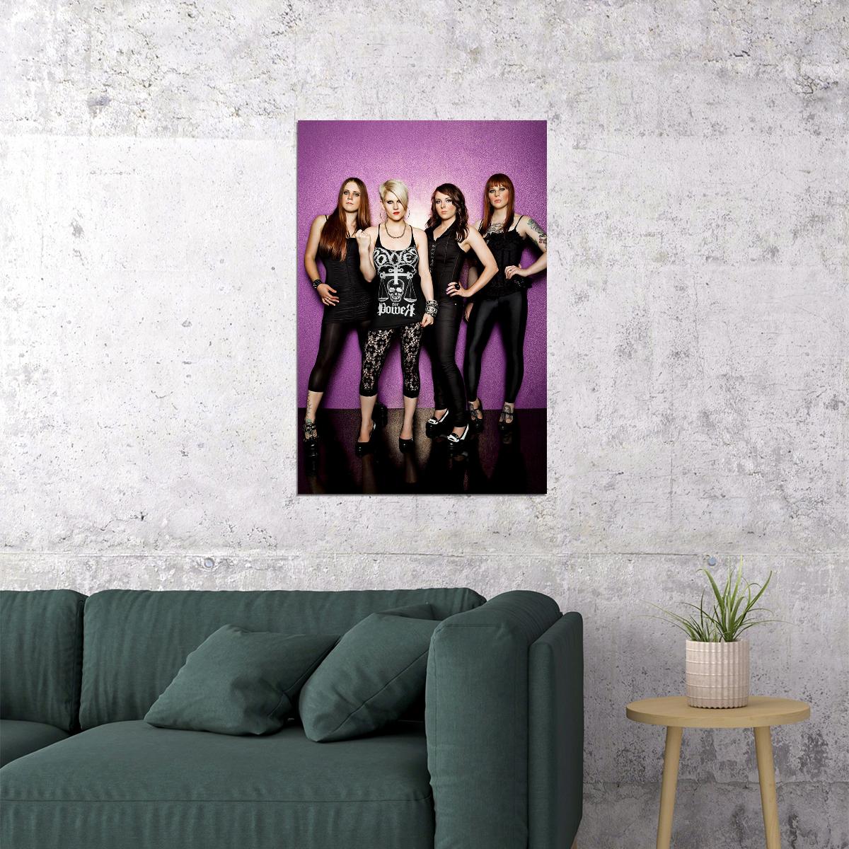 Kittie Female Metal Band Musicians Poster Wall Art Print Home Wall Decor - xonomax