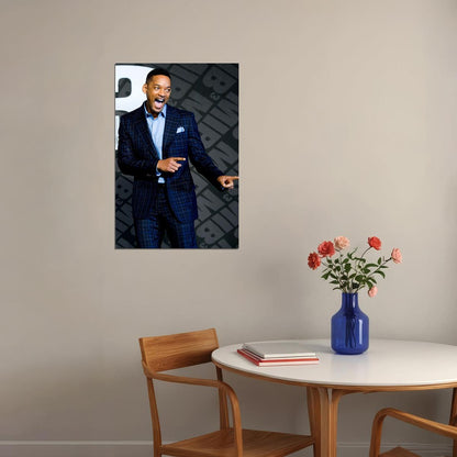 Will Smith Posed Movie Actor Rapper Picture Poster Wall Art Print Home Wall Decor - xonomax