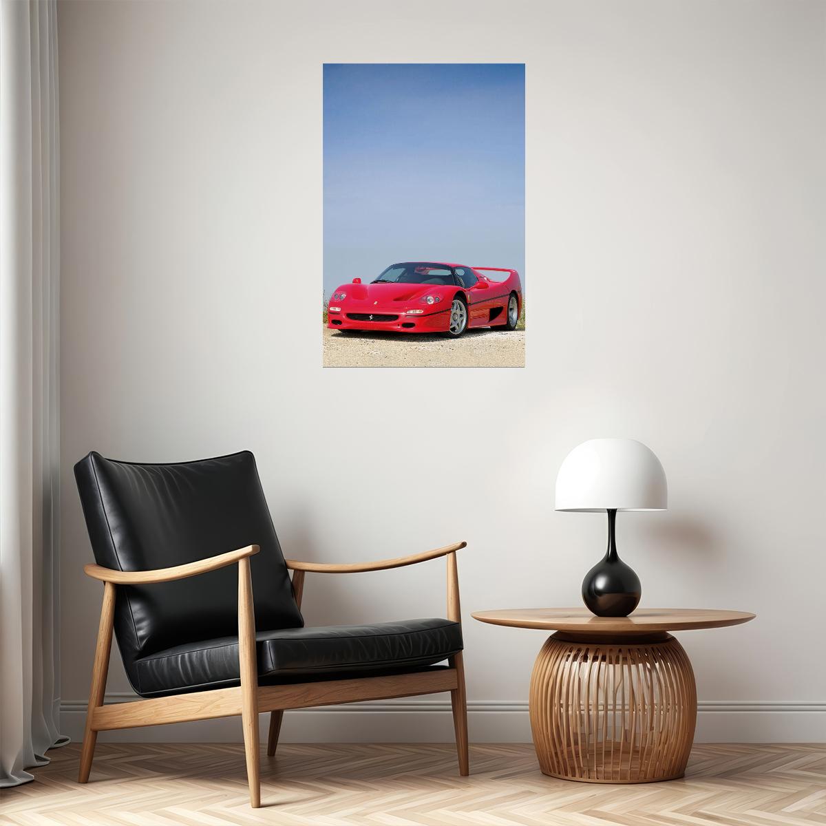 Cars Ferrari Fi50 Road And Track Picture Poster Wall Art Print Home Wall Decor - xonomax
