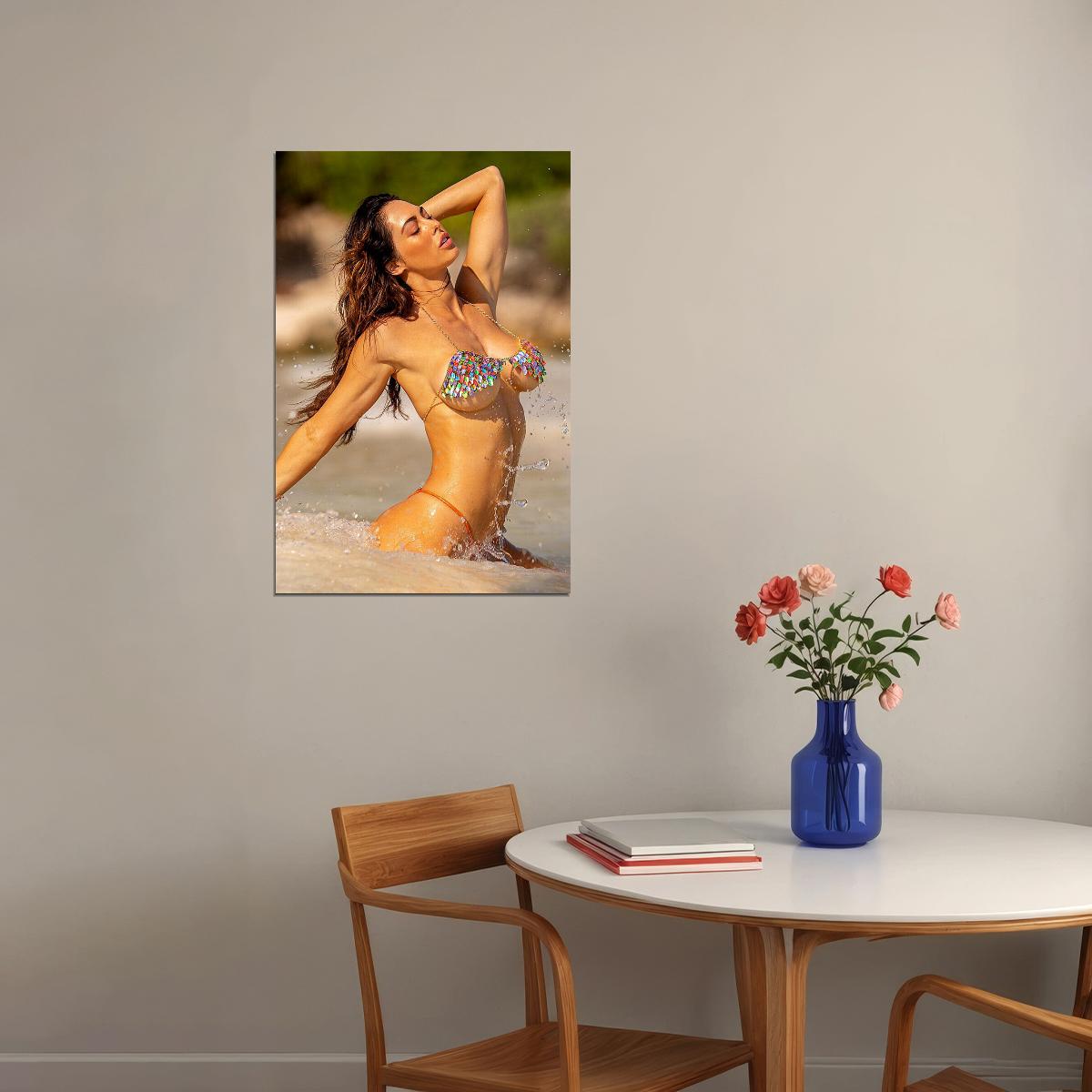 Hope Beel Hot Sexy Model Fashion Poster Wall Art Print Home Wall Decor - xonomax