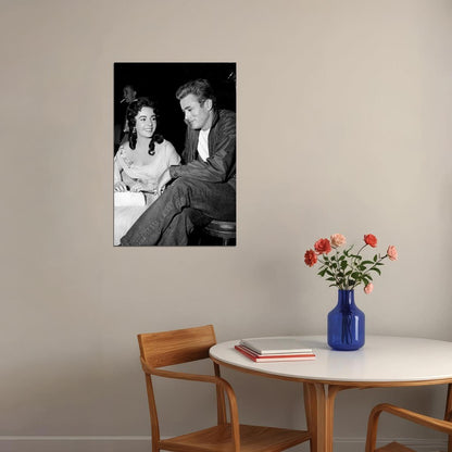 James Dean And Liz Taylor Movie Giant Artists Poster Wall Art Print Home Wall Decor - xonomax