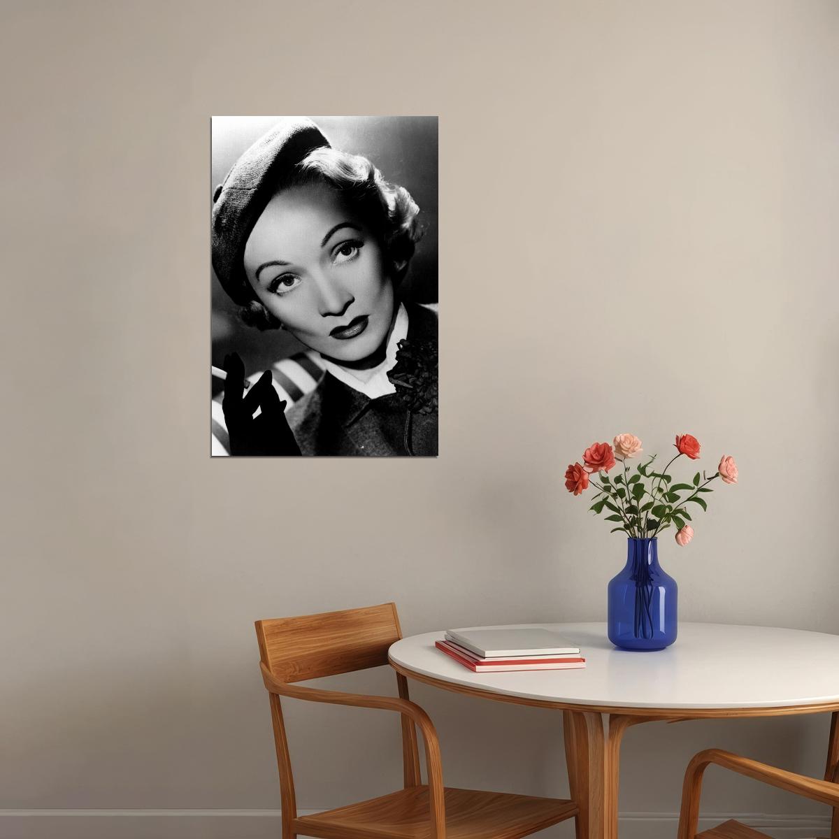 Marlene Dietrich Sparkly Dress Actress Dec Poster Wall Art Print Home Wall Decor - xonomax