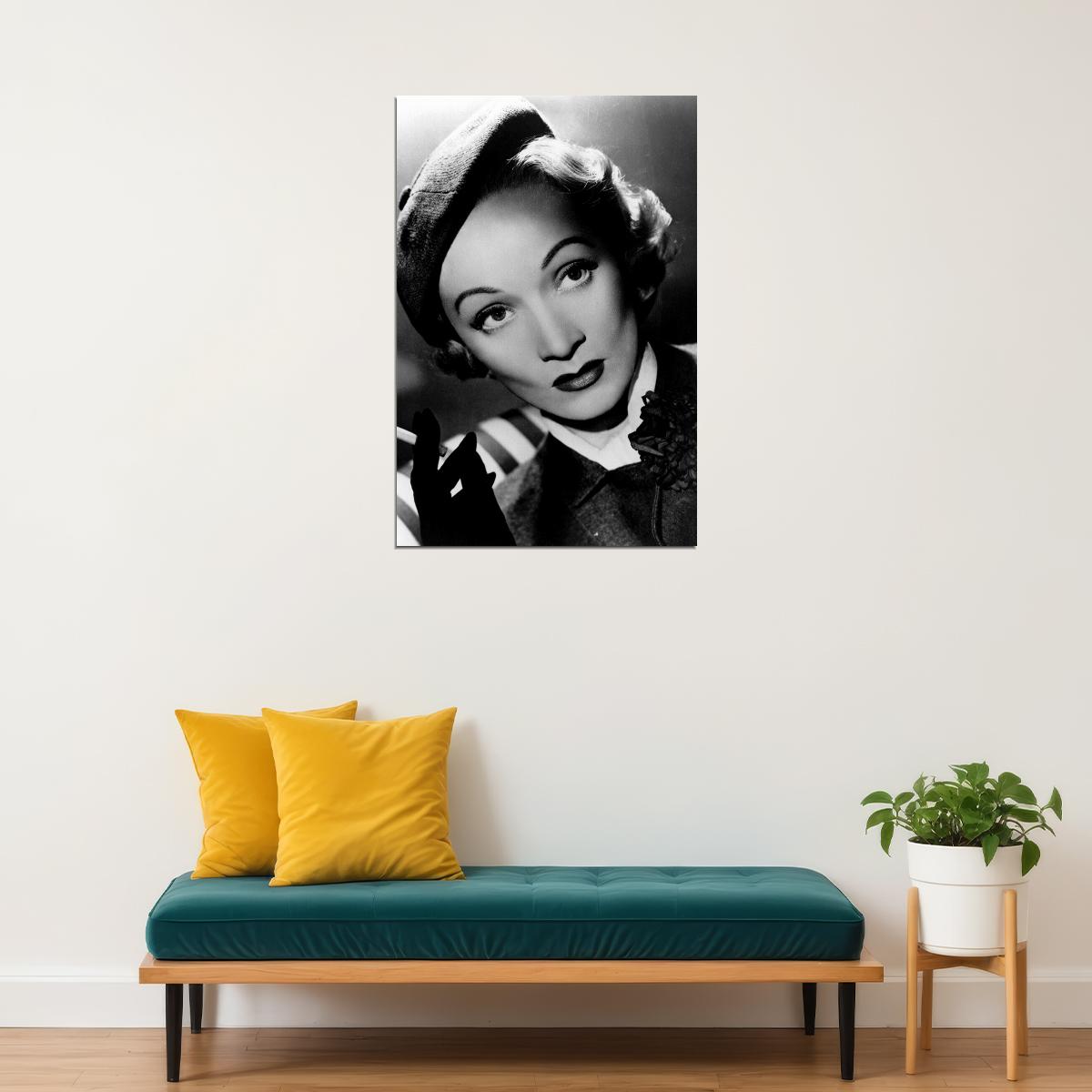 Marlene Dietrich Sparkly Dress Actress Dec Poster Wall Art Print Home Wall Decor - xonomax