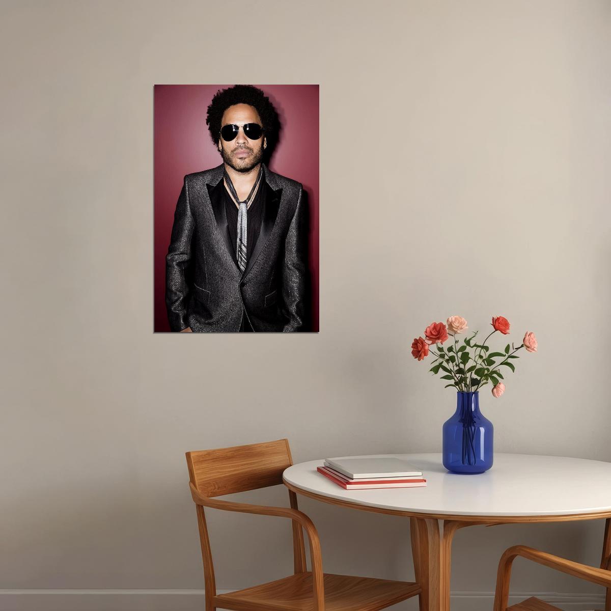 Lenny Kravitz Posed Singer Songwriter Poster Wall Art Print Home Wall Decor - xonomax