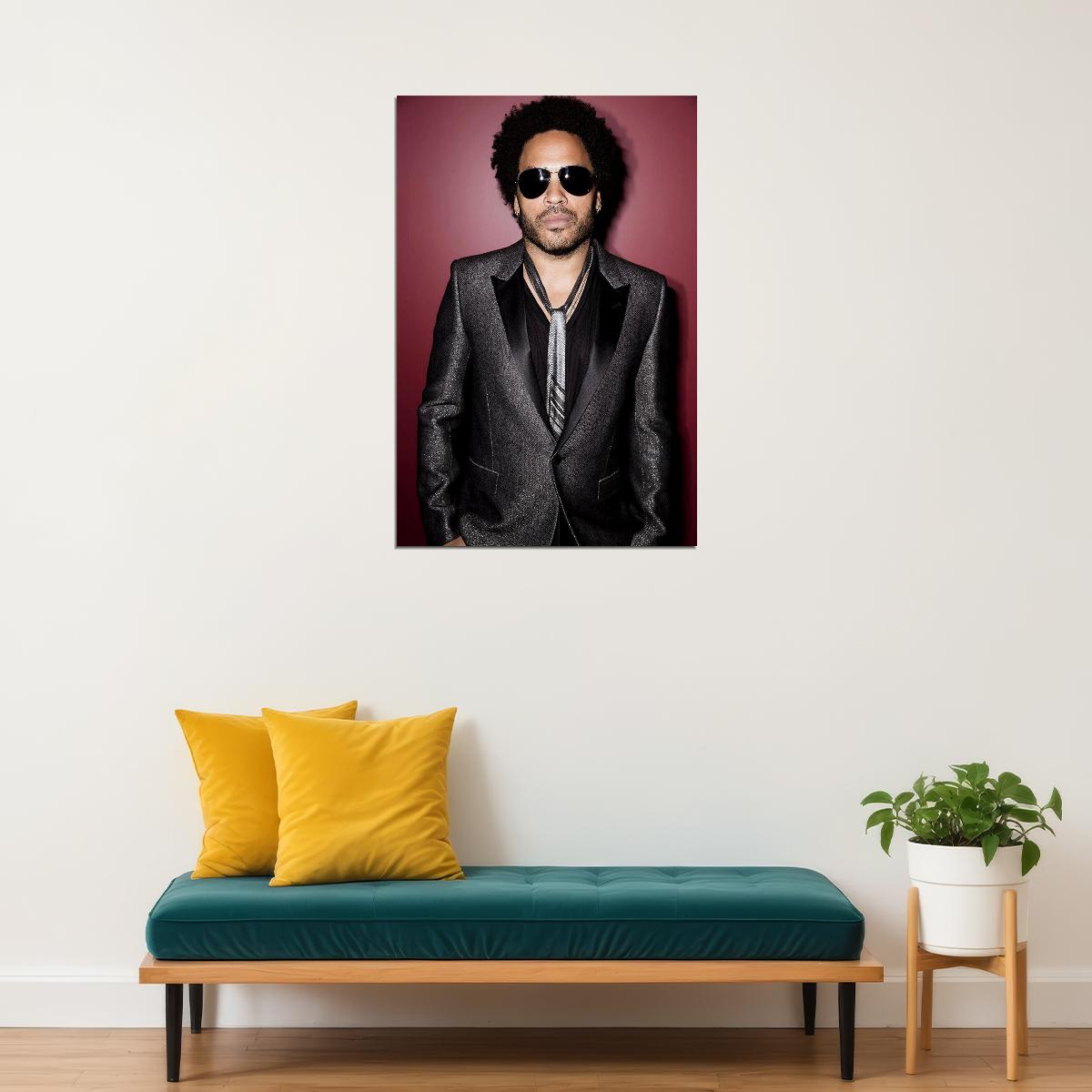 Lenny Kravitz Posed Singer Songwriter Poster Wall Art Print Home Wall Decor - xonomax