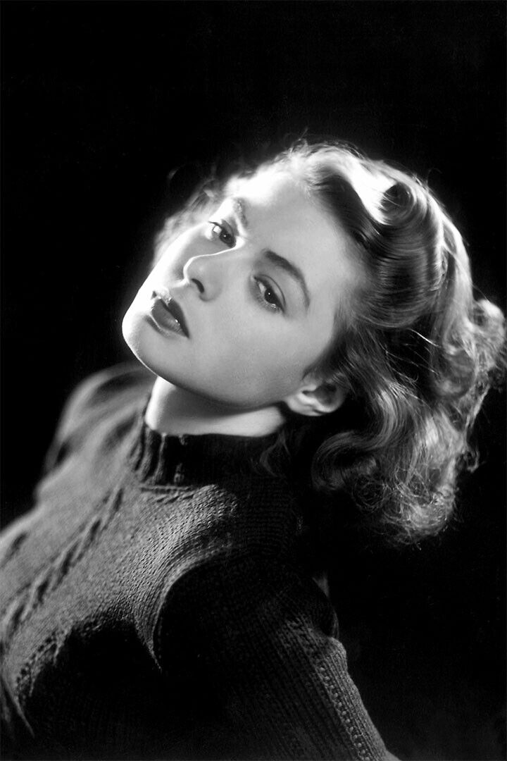Ingrid Bergman Attractive Swiss Film Actor Poster Wall Art Print Home Wall Decor - xonomax