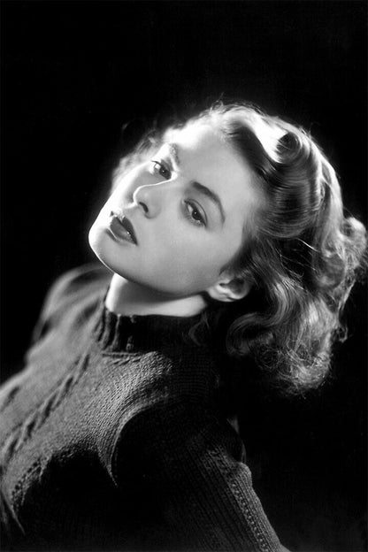 Ingrid Bergman Attractive Swiss Film Actor Poster Wall Art Print Home Wall Decor - xonomax