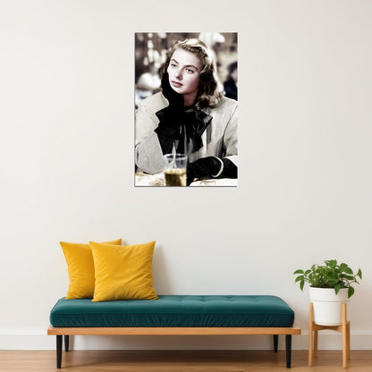 Ingrid Bergman Actress Swiss Film Actor Poster Wall Art Print Home Wall Decor - xonomax