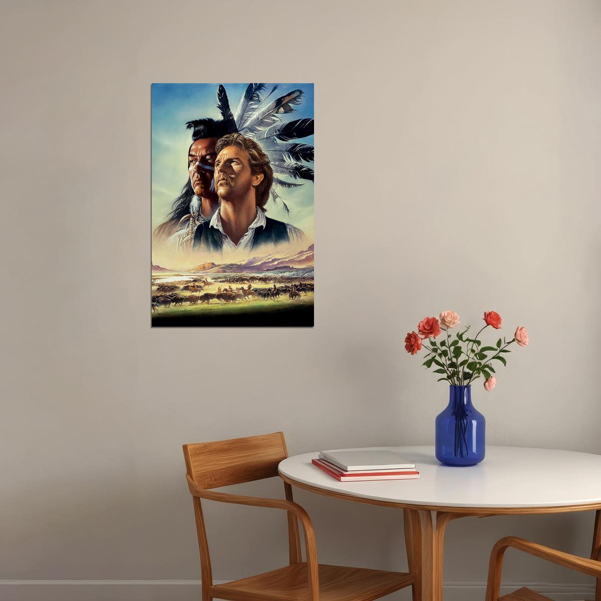Dances With Wolves Movie Adventure Drama Poster Wall Art Print Home Wall Decor - xonomax