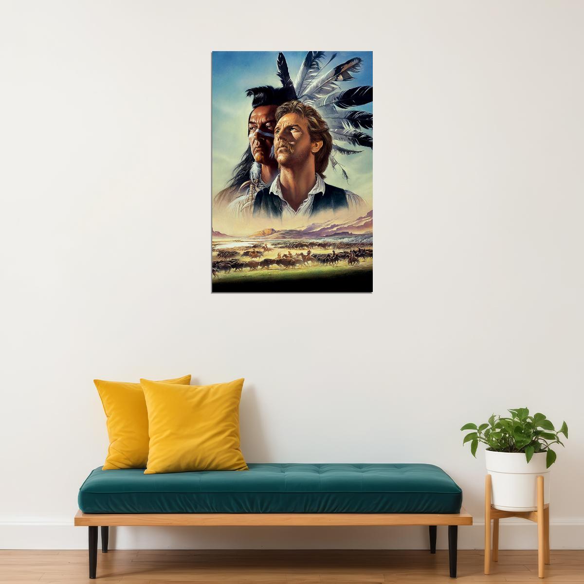 Dances With Wolves Movie Adventure Drama Poster Wall Art Print Home Wall Decor - xonomax