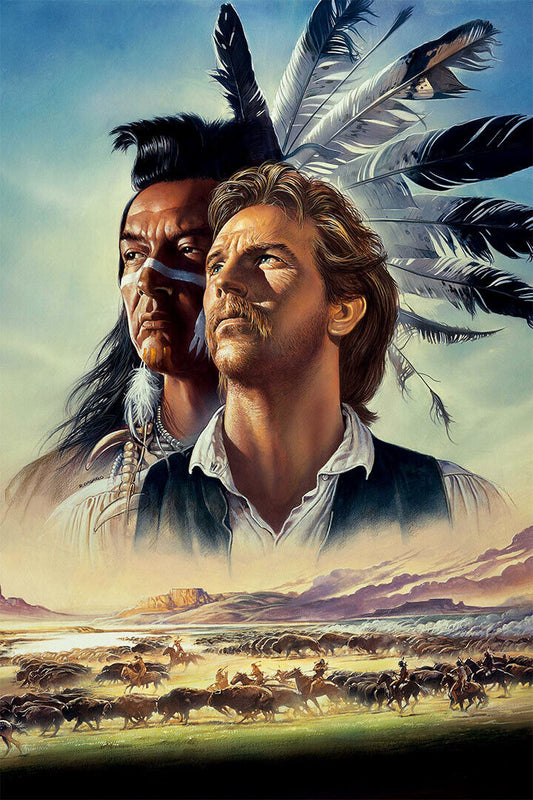 Dances With Wolves Movie Adventure Drama Poster Wall Art Print Home Wall Decor - xonomax
