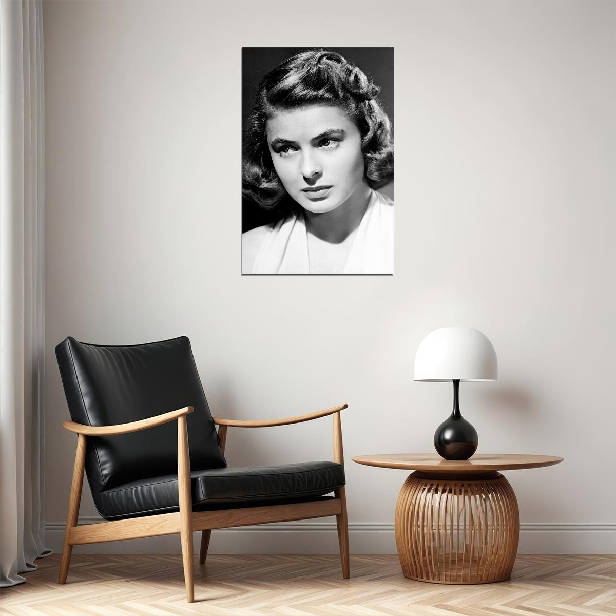 Ingrid Bergman Swiss Film Actor Actress Poster Wall Art Print Home Wall Decor - xonomax