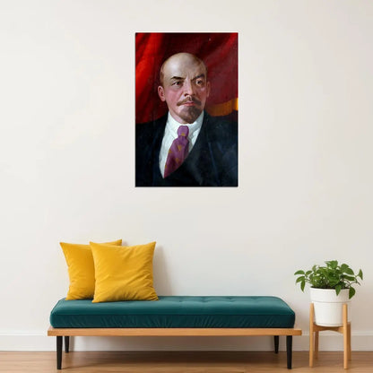 Marx Lenin Hat Posed Politician Black And White Poster Wall Art Print Home Wall Decor