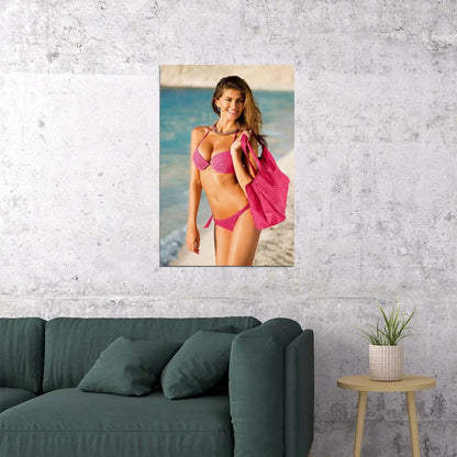 Pink Bikini Sexy Female Picture Model Poster Wall Art Print Home Wall Decor