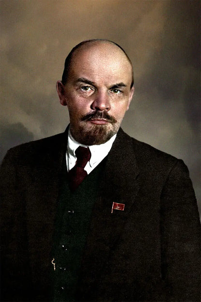 Marx Lenin Hat Posed Revolutionary Poster Wall Art Print Home Wall Decor