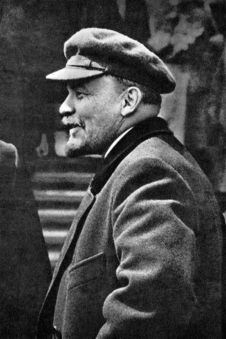 Marx Lenin Hat Posed Politician Socialist Poster Wall Art Print Home Wall Decor