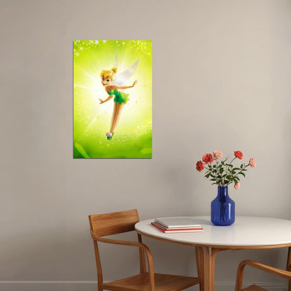 Tinker Bell Animation Tink Pixie Dust Cartoon Poster Wall Art Print Home Wall Decor