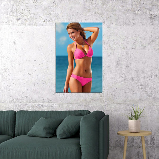 Pink Bikini Sexy Female Model Fashion Poster Wall Art Print Home Wall Decor