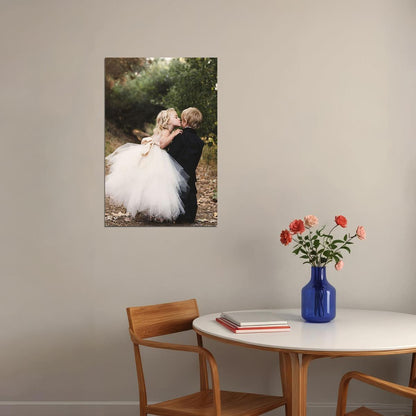 Wedding Day Little Girl And Boy Photo Poster Wall Art Print Home Wall Decor