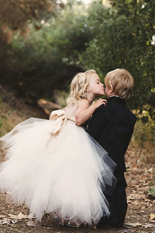 Wedding Day Little Girl And Boy Photo Poster Wall Art Print Home Wall Decor