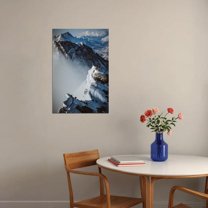 Snow At Everest Mountaineering Sport Poster Wall Art Print Home Wall Decor