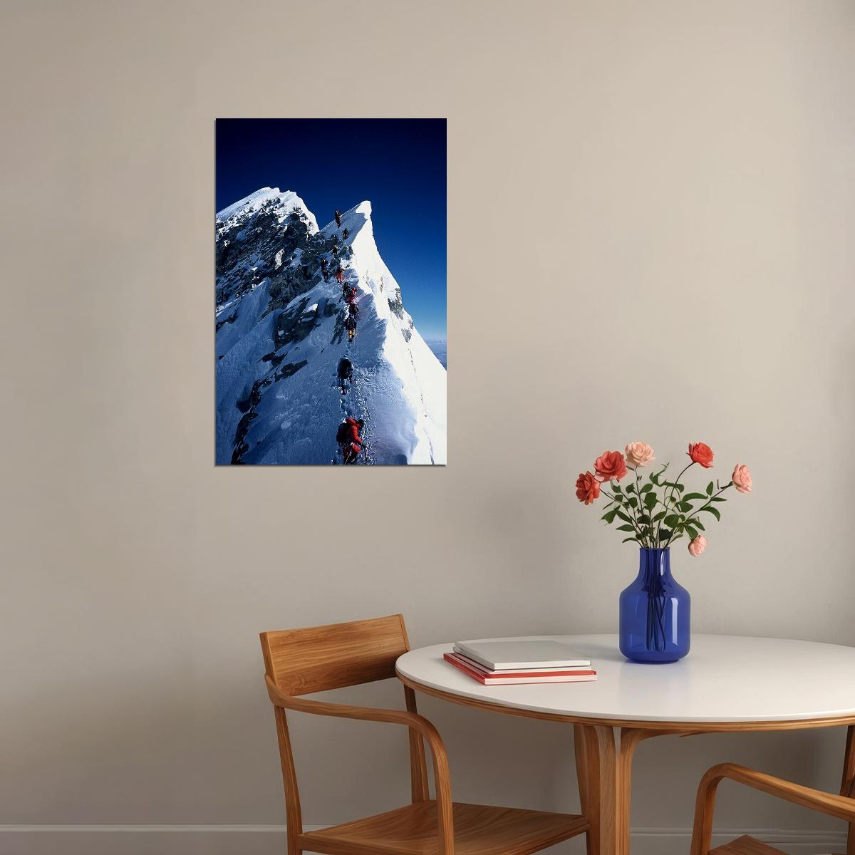 Snow At Everest Landscape Nature Poster Wall Art Print Home Wall Decor