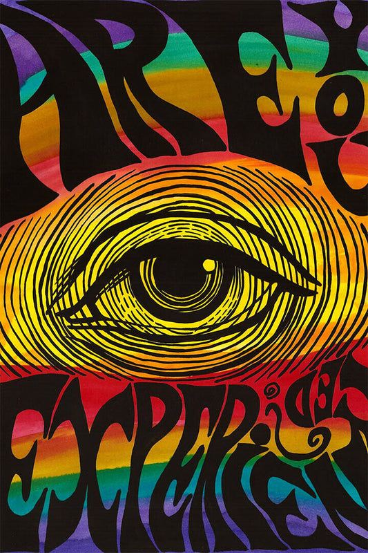 Psychedelic Rave Colorful Eye Figure Poster Wall Art Print Home Wall Decor