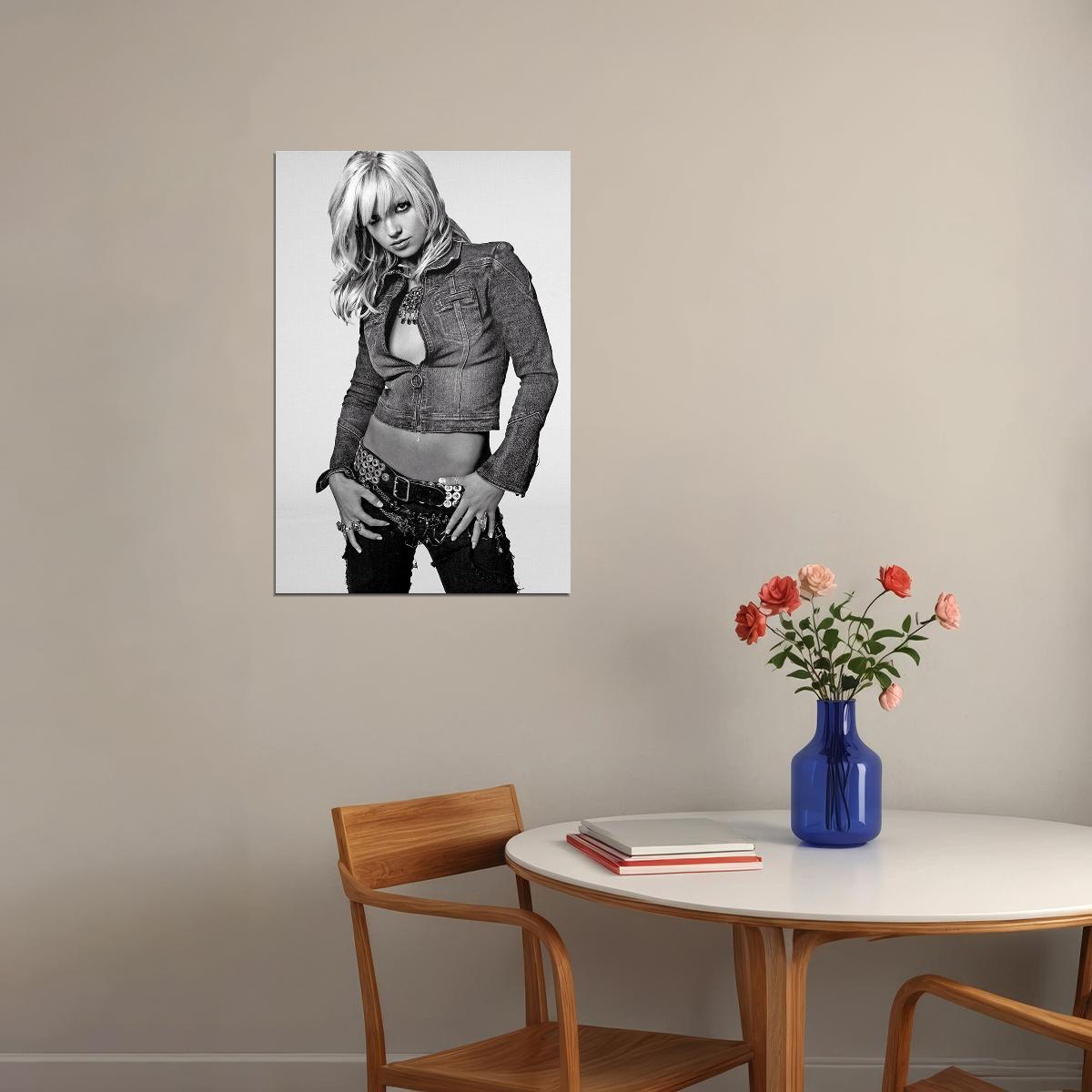 Young Britney Spears Actor Artist Producer Dancer Poster Wall Art Print Home Wall Decor