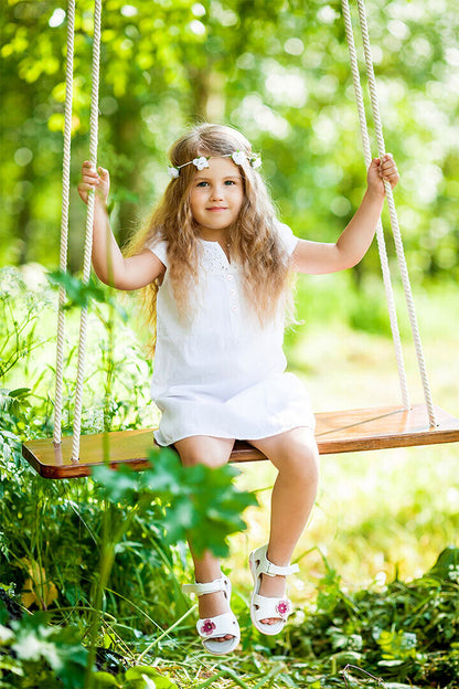 Little Girl In Swing Excitement Poster Wall Art Print Home Wall Decor