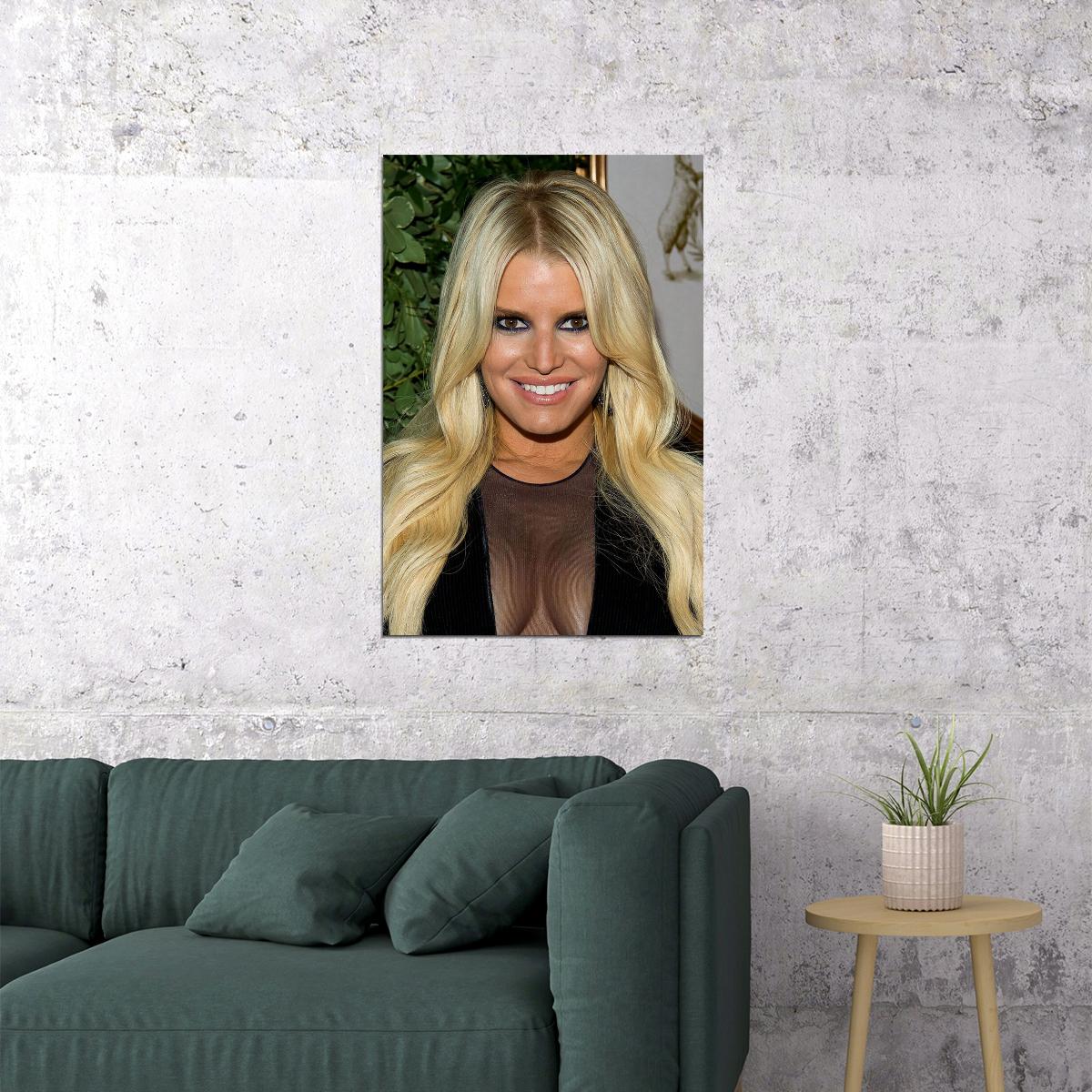 Jessica Simpson Singer Songwriter Actress Poster Wall Art Print Home Wall Decor