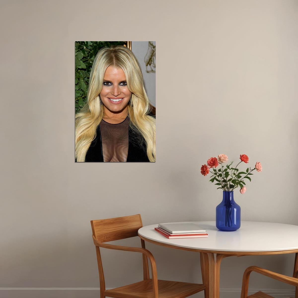 Jessica Simpson Singer Songwriter Actress Poster Wall Art Print Home Wall Decor