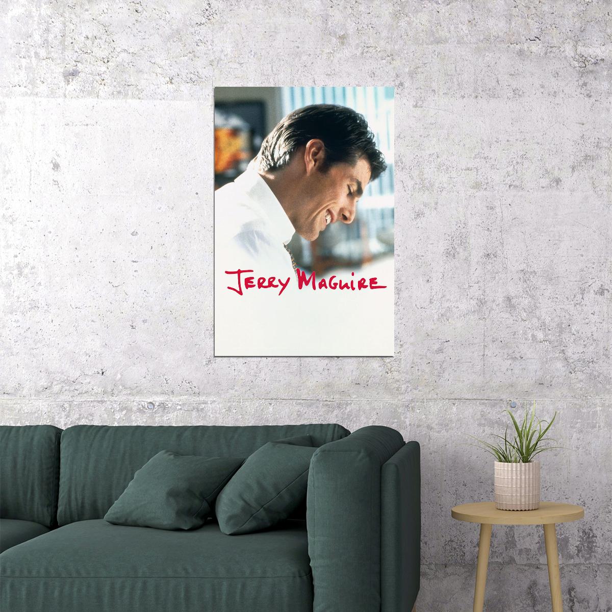 Jerry Mcguire Movie Tom Cruise Comedy Drama Poster Wall Art Print Home Wall Decor
