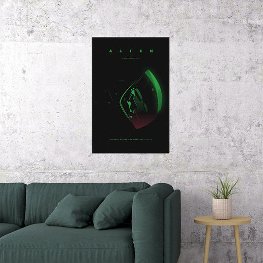 Alien Movie In Space No One Can Hear You Action Poster Wall Art Print Home Wall Decor