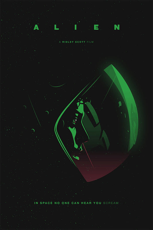 Alien Movie In Space No One Can Hear You Action Poster Wall Art Print Home Wall Decor