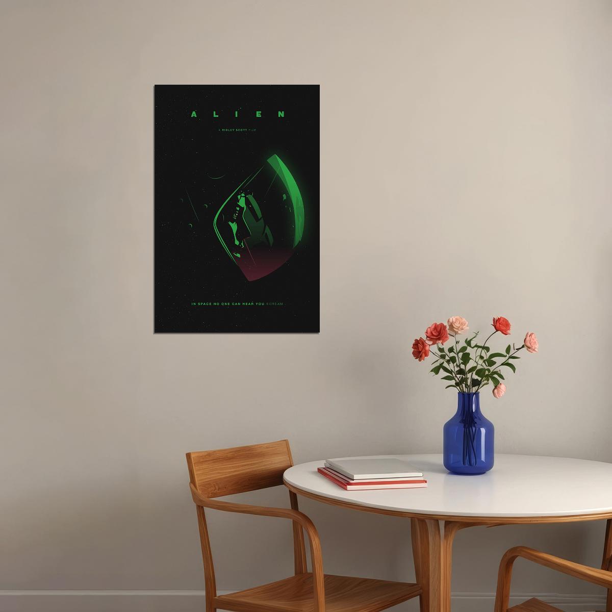 Alien Movie In Space No One Can Hear You Action Poster Wall Art Print Home Wall Decor