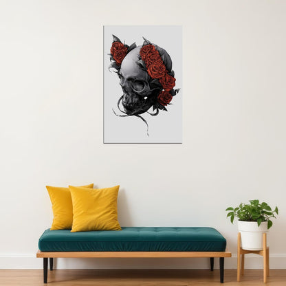 Skulls Wormhead Smooth Fantasy Design Poster Wall Art Print Home Wall Decor