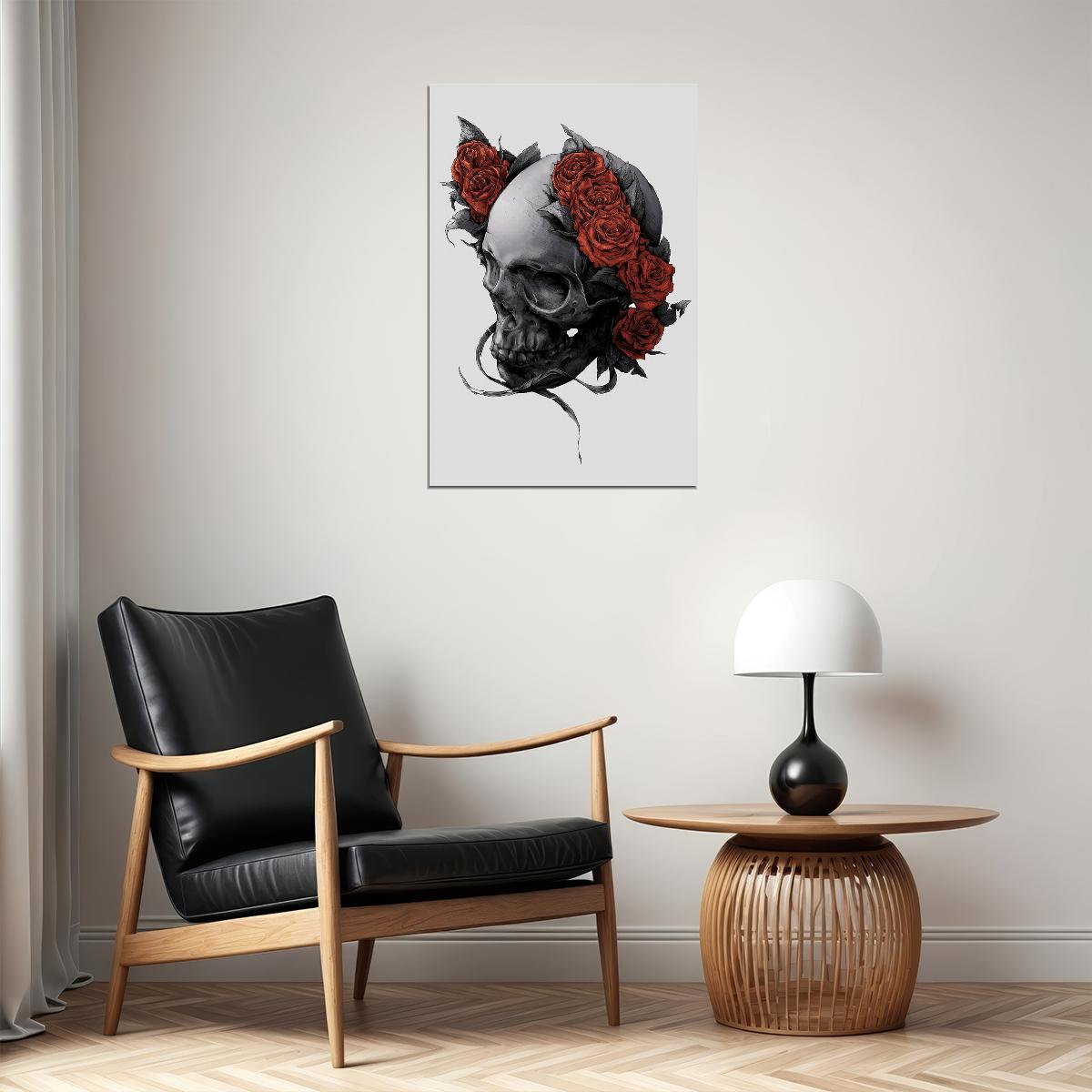 Skulls Wormhead Smooth Fantasy Design Poster Wall Art Print Home Wall Decor