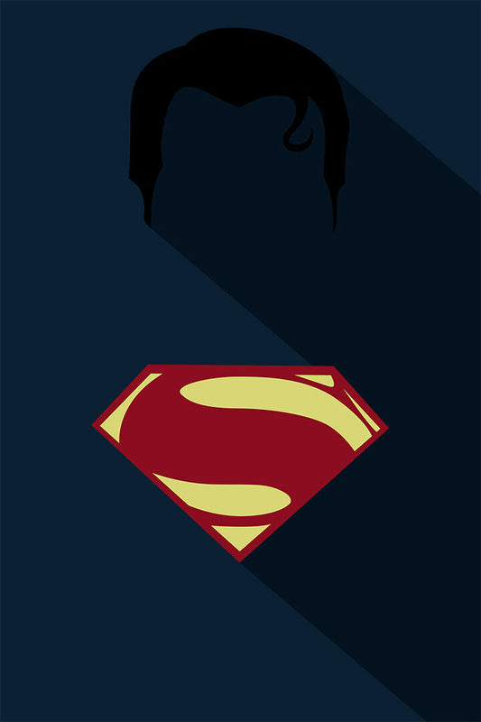 Superman Logo Tv Comics Icon Symbol Poster Wall Art Print Home Wall Decor